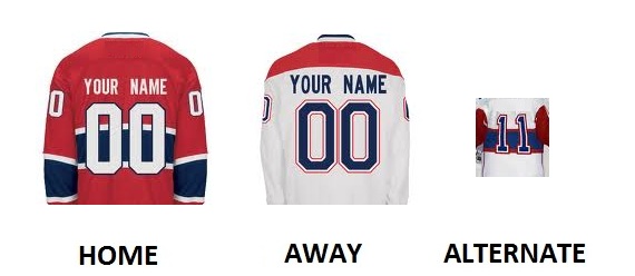 (image for) MONTREAL Pro Hockey Number Kit